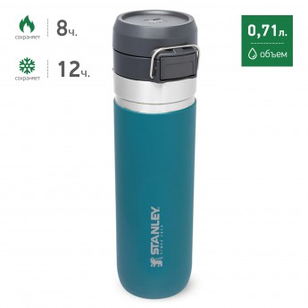 Термобутылка STANLEY GO QUICK FLIP 0,71L 10-09149-031 голубой Термобутылка STANLEY GO QUICK FLIP 0,71L 10-09149-031 голубой
