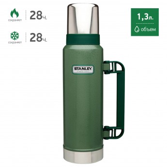 Термос STANLEY CLASSIC 1,3L 10-01032-037 зеленый Термос STANLEY CLASSIC 1,3L 10-01032-037 зеленый